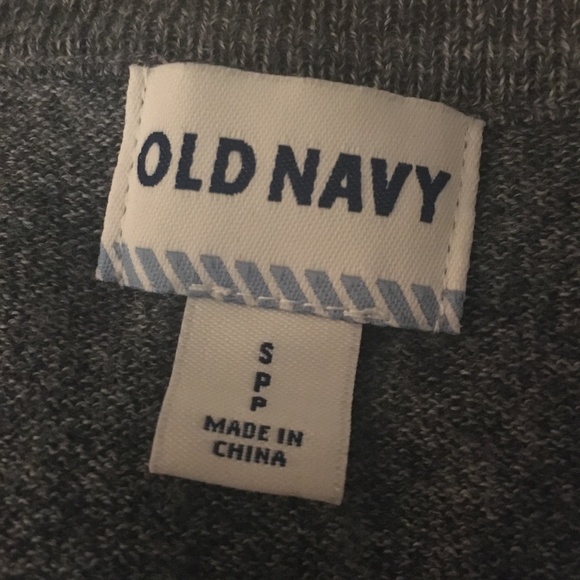 Gray V-Neck Sweater - Picture 3 of 4